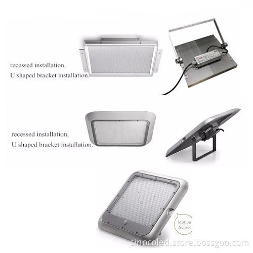 IP65 Gas Station LED Canopy Lights 60W 90W 120W Outdoor LED Canopy Light